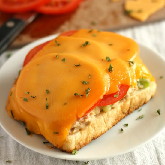 Open Face Tuna Melt