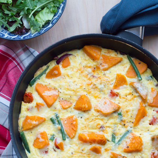 Sweet Potato & Green Bean Frittata