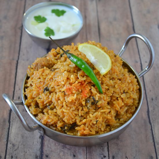 Soya Chunks Biryani /Indian Pilaf