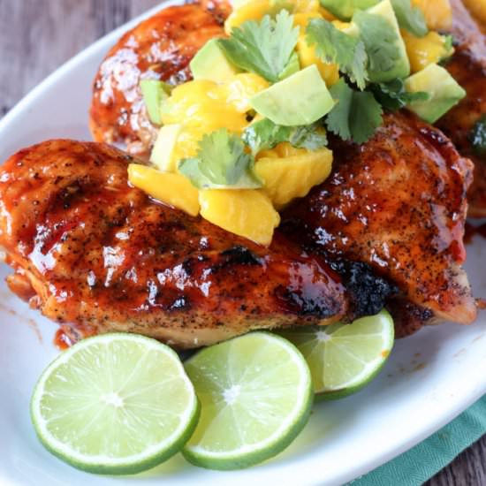 Sriracha Glazed Grilled Chicken