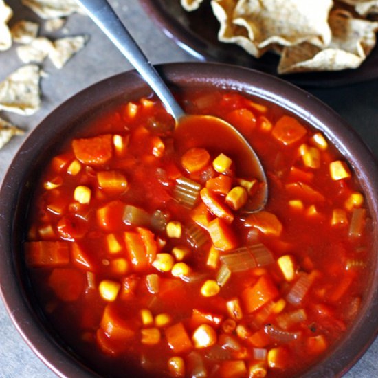 Crockpot Tomato Vegetable Soup