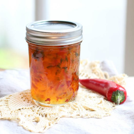 Homemade Hot Pepper Jelly Recipe