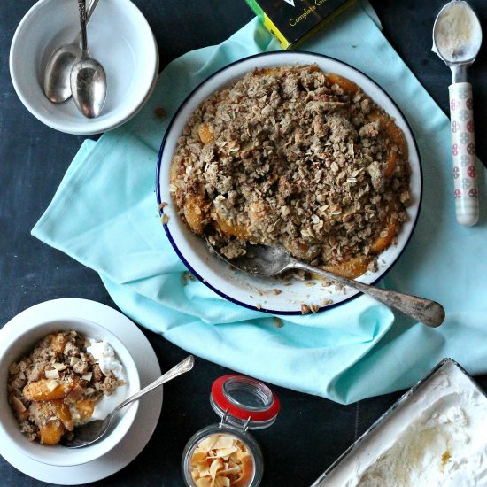 Gluten-Free Peach Buckwheat Crisp