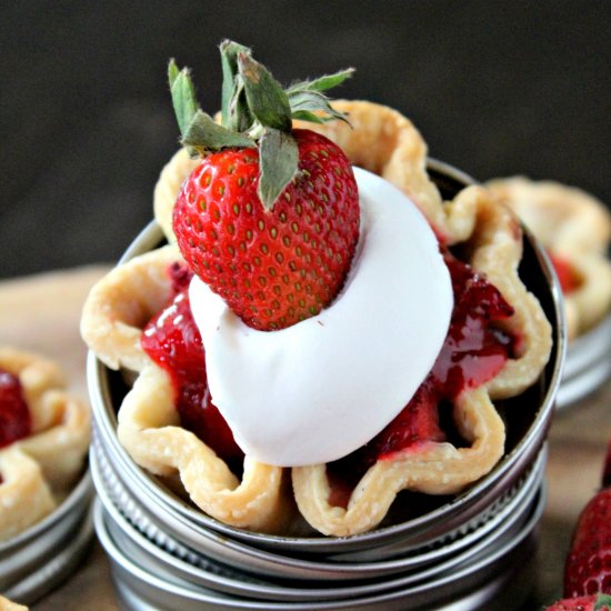 Balsamic Strawberry Pies