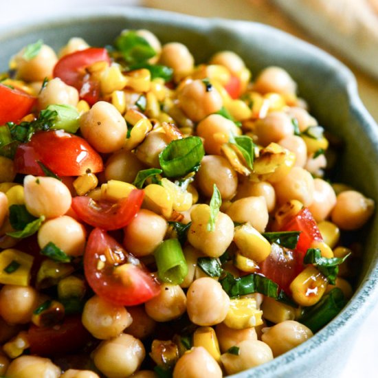 simple chickpea salad