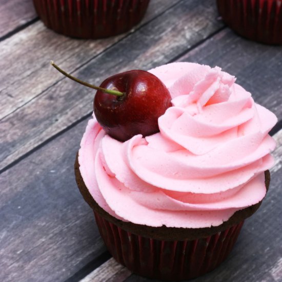 Cherry Cola Cupcakes