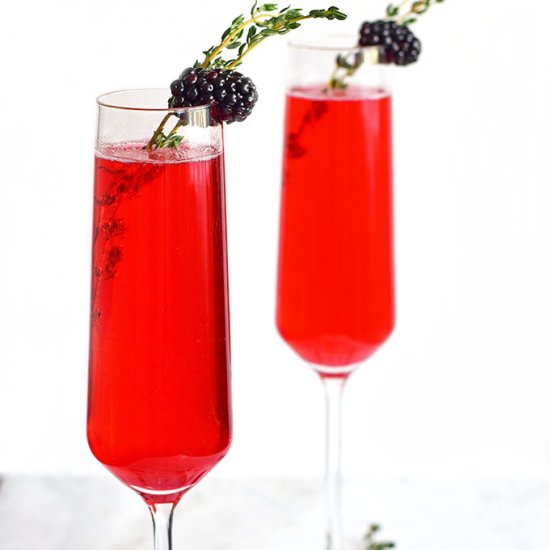 Blackberry Thyme Champagne