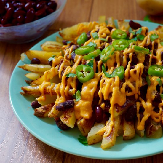 Vegan Chili Cheese Fries