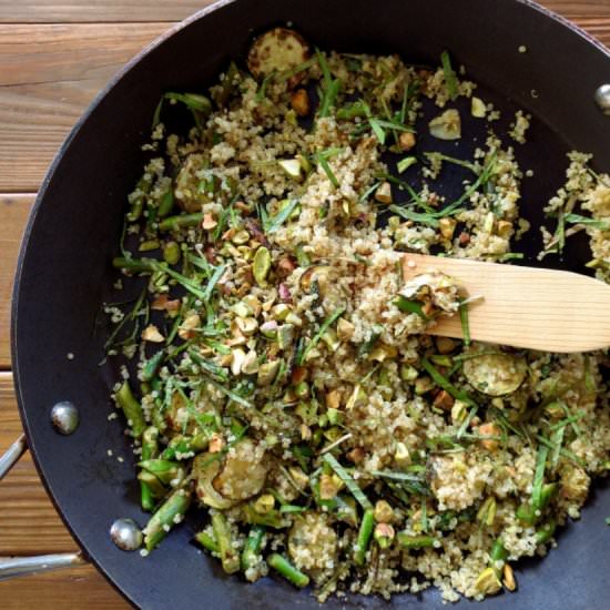 Asparagus, Zucchini and Quinoa Salad