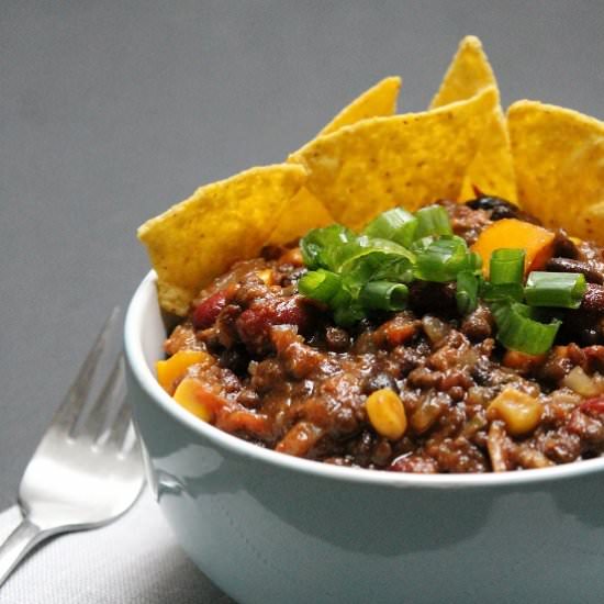 Three-Bean Vegan Chili