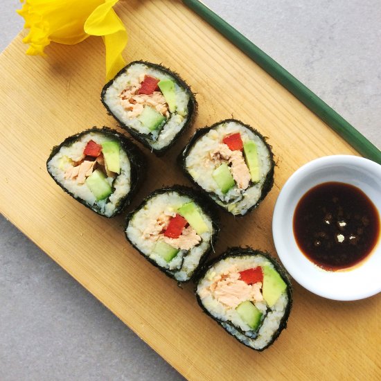 Water Chestnut Sushi Rolls