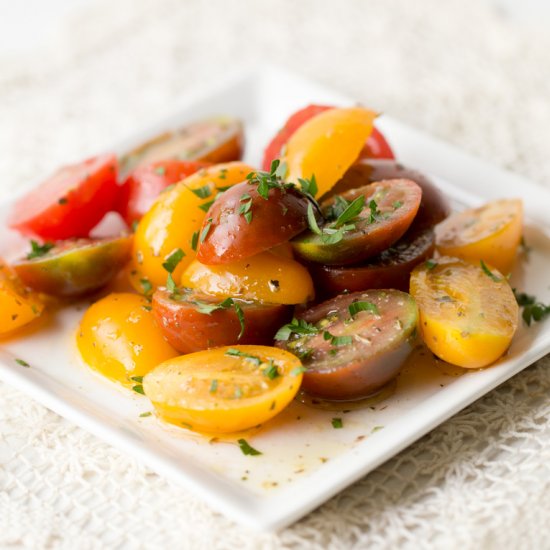 Fresh Tomato Salad With Italian Herbs