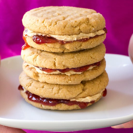 Peanut Butter and Jelly Cookies