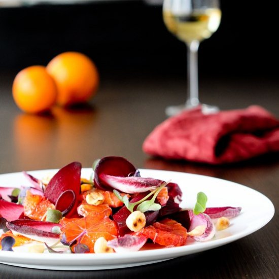 Chicory Salad with Red Oranges