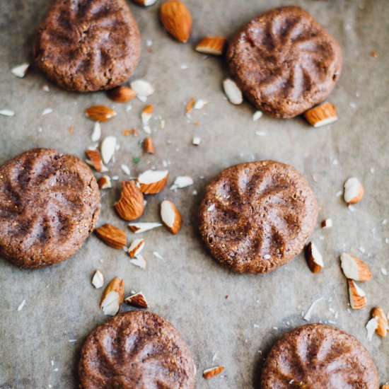 Fig, Cocoa and Almond Cookies