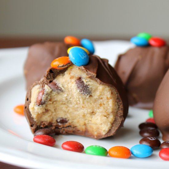 M&Ms Cookie Dough Truffles