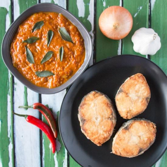 Fried Mackerel with Sambal