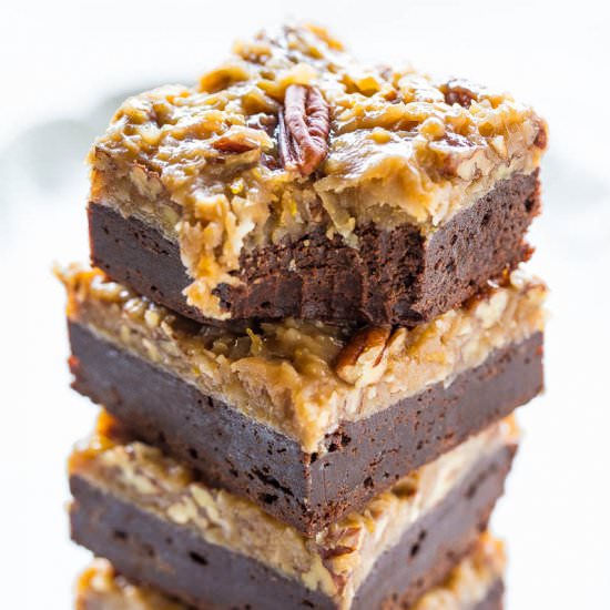 The Best German Chocolate Brownies