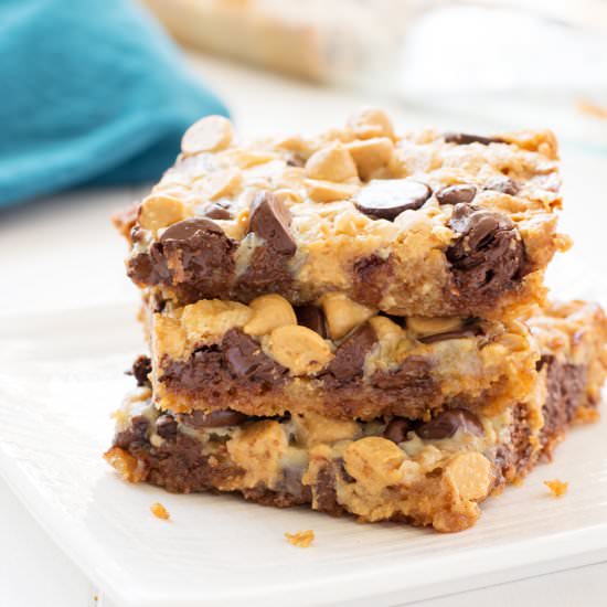 Chocolate Peanut Butter Magic Bars