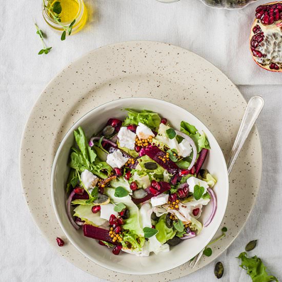 Pickled beetroot salad