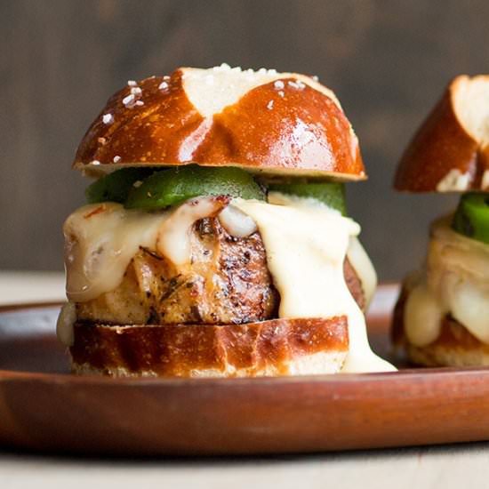 Pork Sliders with Honey-Mustard