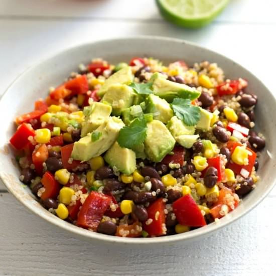 Southwestern Avocado Quinoa Salad