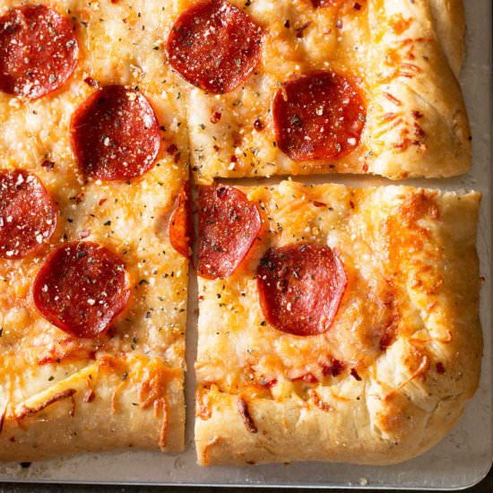 Perfect Garlic Agave Pizza Crust