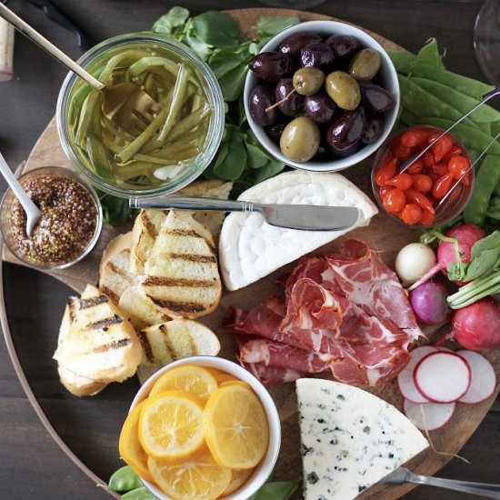 Spring Cheese Board