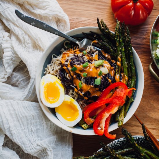 Tahini Gochujang Ramen Bowls