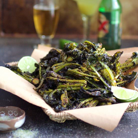 Chili Roasted Kale Sprouts