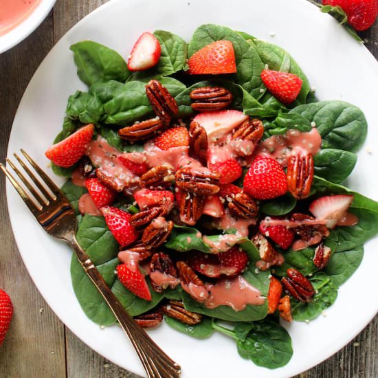 Strawberry Spinach Salad