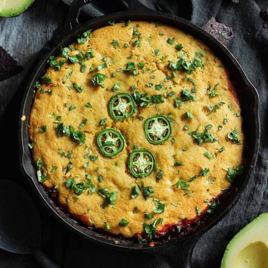 Cornbread Chicken Tamale Pie