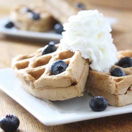 Oat Flour Belgian Waffles