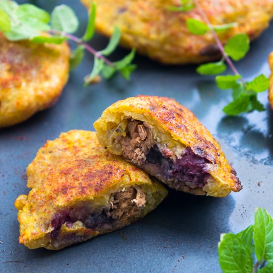 Flourless Lamb Blueberry Empanadas