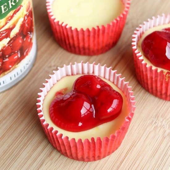 Mini Cherry Cheesecakes