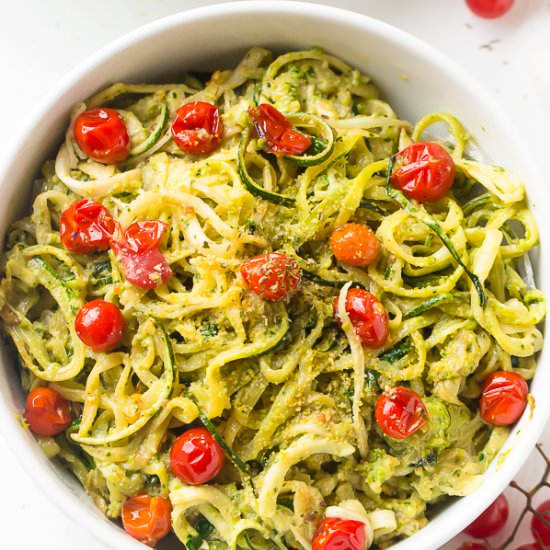 Pesto Zucchini Noodles