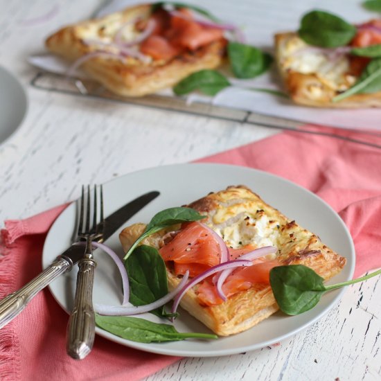 Easy Cheesy Smoked Salmon Tart