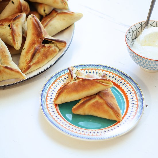 Palestinian Spinach Triangles