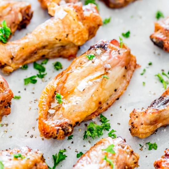 Baked Salt and Pepper Chicken Wings