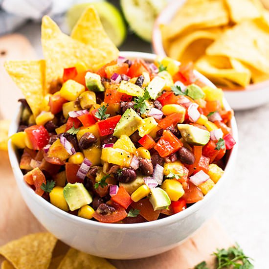 Avocado, Mango & Black Bean Salsa