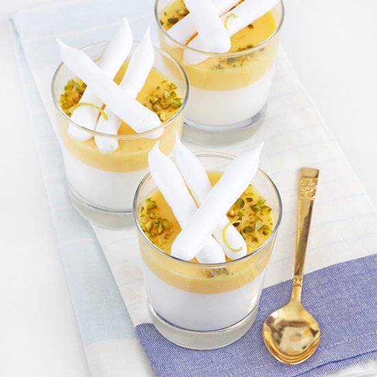 Yogurt Lemon Panna Cotta