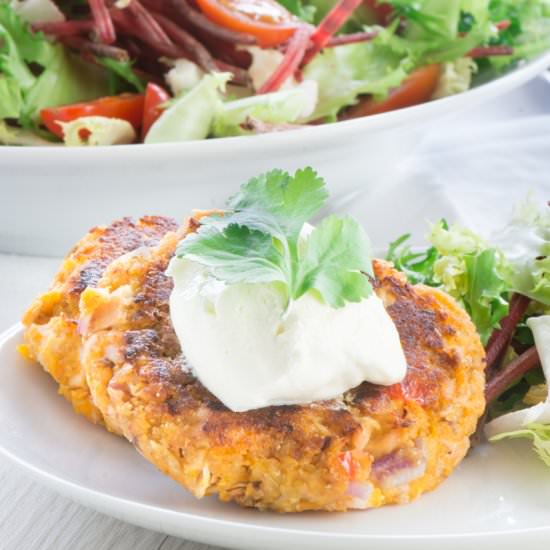 Salmon and Sweet Potato Fishcakes