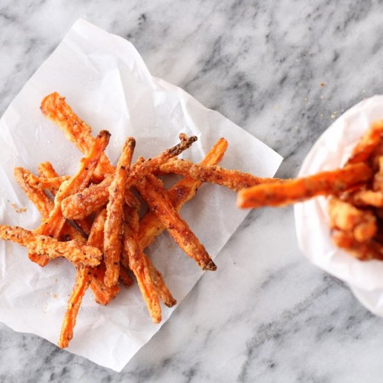 Baked Parmesan Carrot Fries