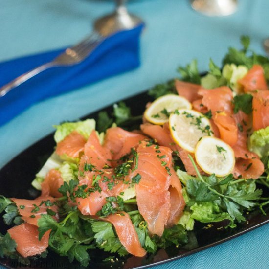 Homemade Lox & Parsley Salad