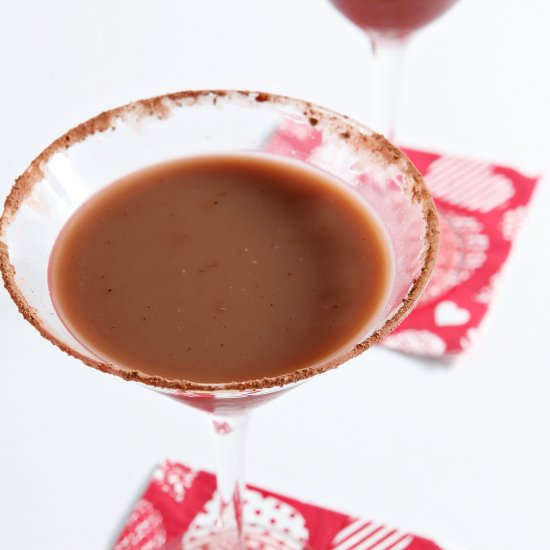 Vanilla Hot Chocolate Martini