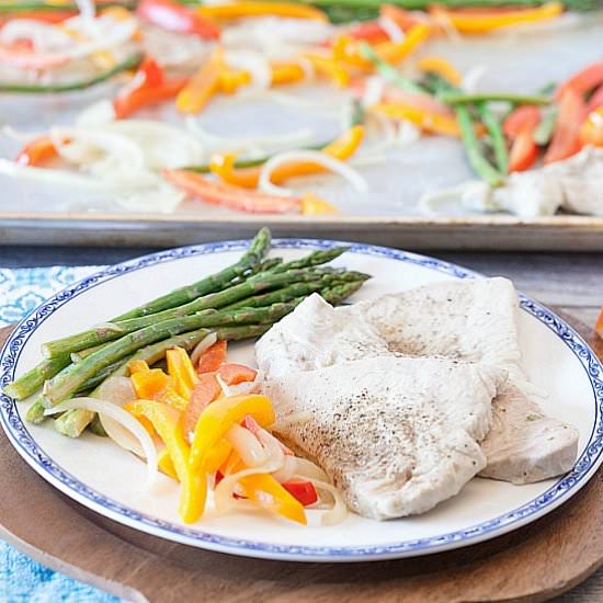 Sheet Pan Turkey Asparagus Bake