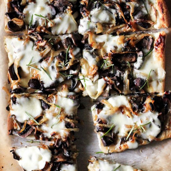 Caramelized Onion & Potato Pizza