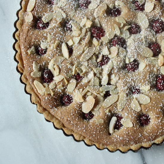 Raspberry Speculoos Frangipane Tart