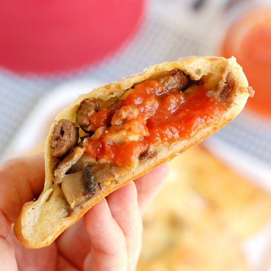 Philly Cheesesteak Calzone