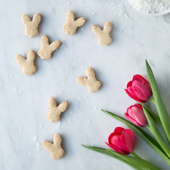 Toasted Coconut Shortbread Cookies